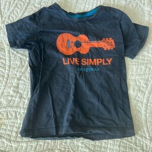 Patagonia Kids Shirt - Navy and Orange